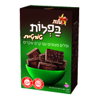 ופלים טורטית מצופים עם קרם שקדים