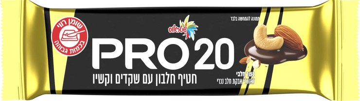 פרו חטיף חלבון עם שקדים וקשיו
